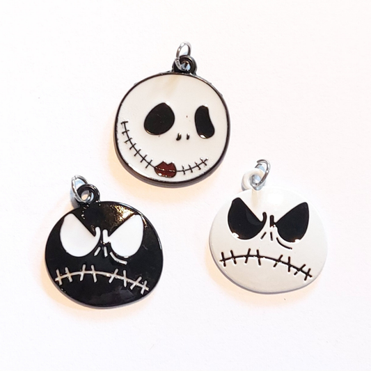 Charms - 1 pcs. Angry Face - Gold