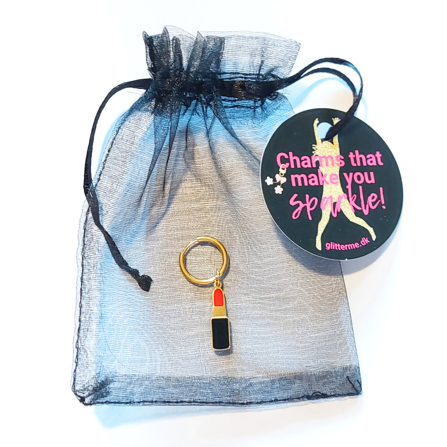 Charms - 1 stk. Læbestift - Guld
