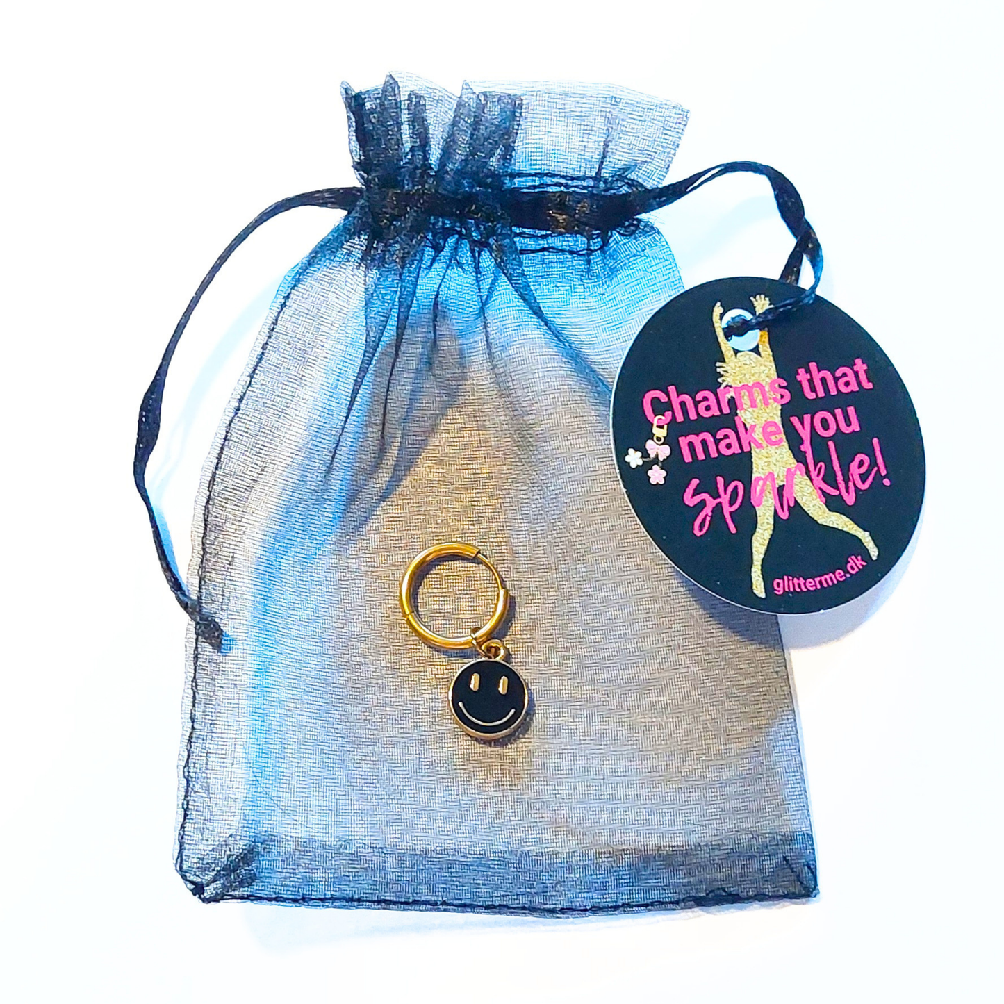 Charms - 1 pcs. Smiley II - Gold