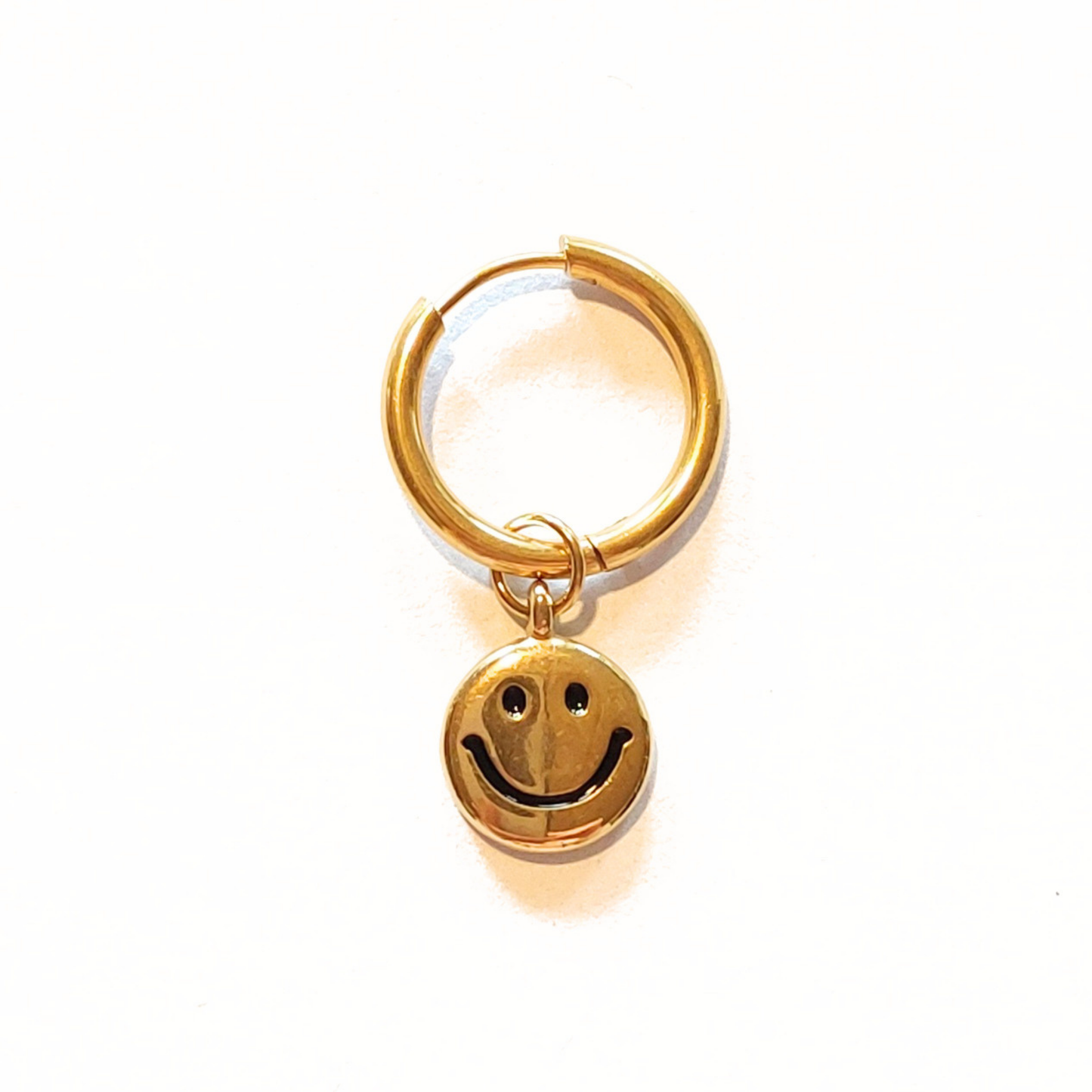 Charms - 1 stk. Smiley - Guld