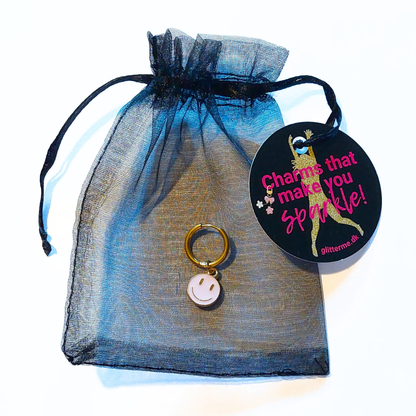 Charms - 1 pcs. Smiley II - Gold