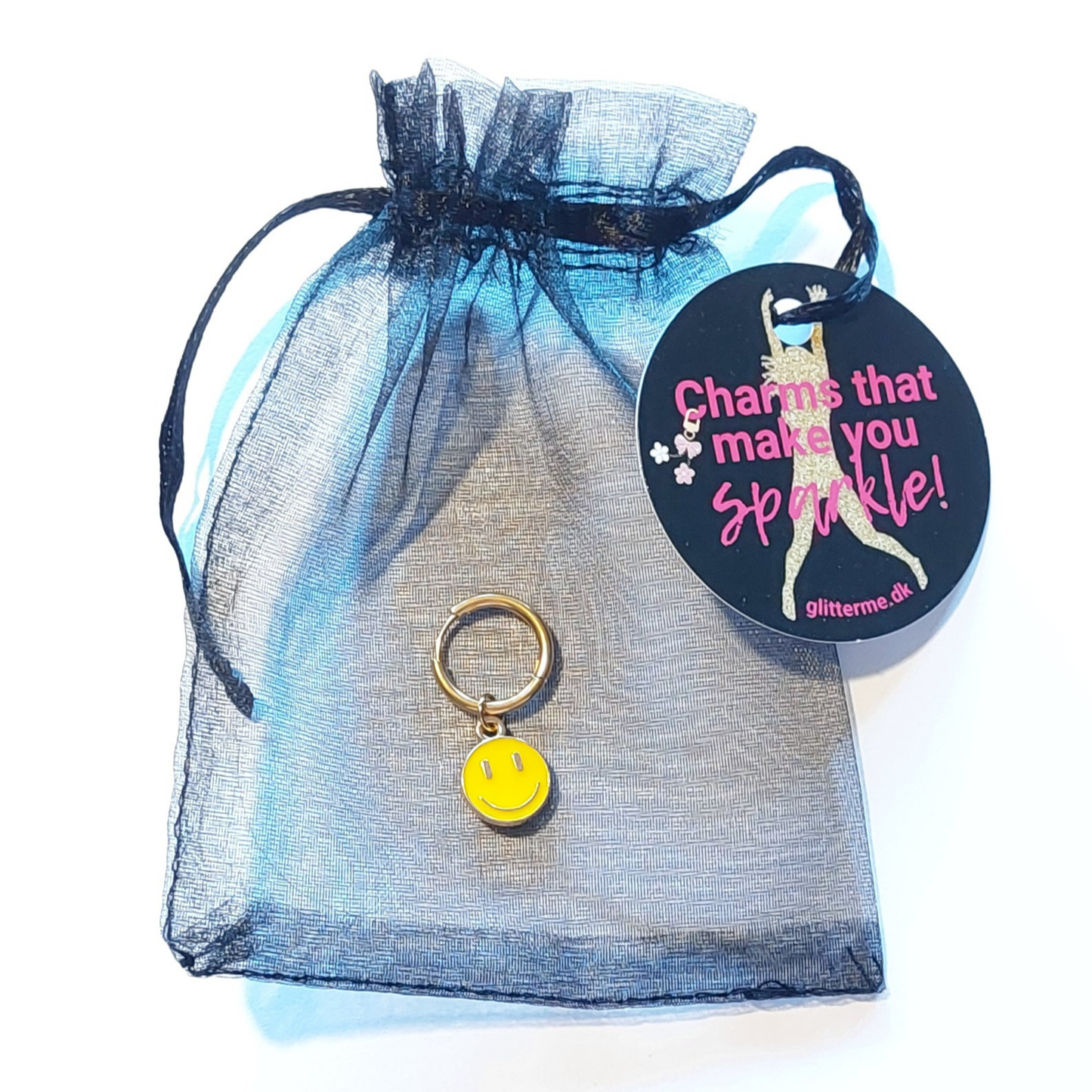 Charms - 1 pcs. Smiley II - Gold