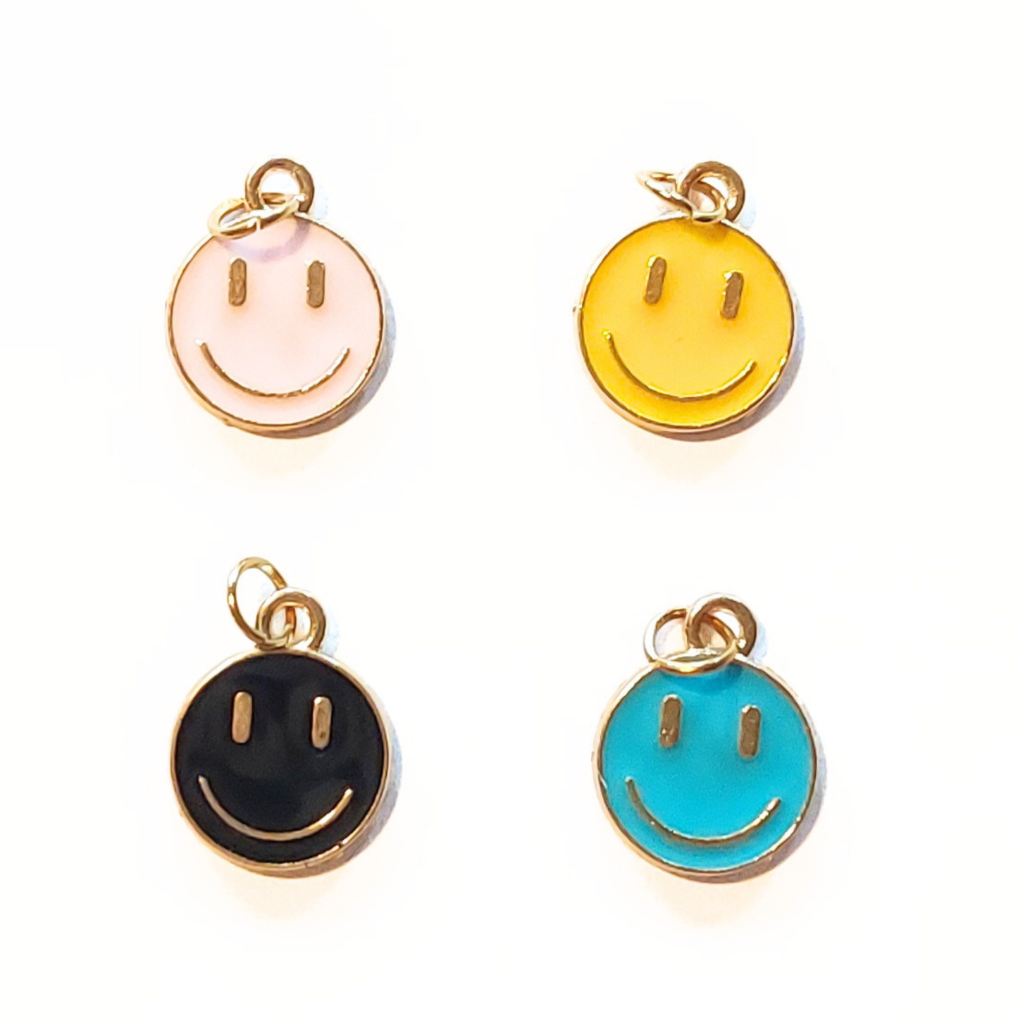 Charms - 1 pcs. Smiley II - Gold