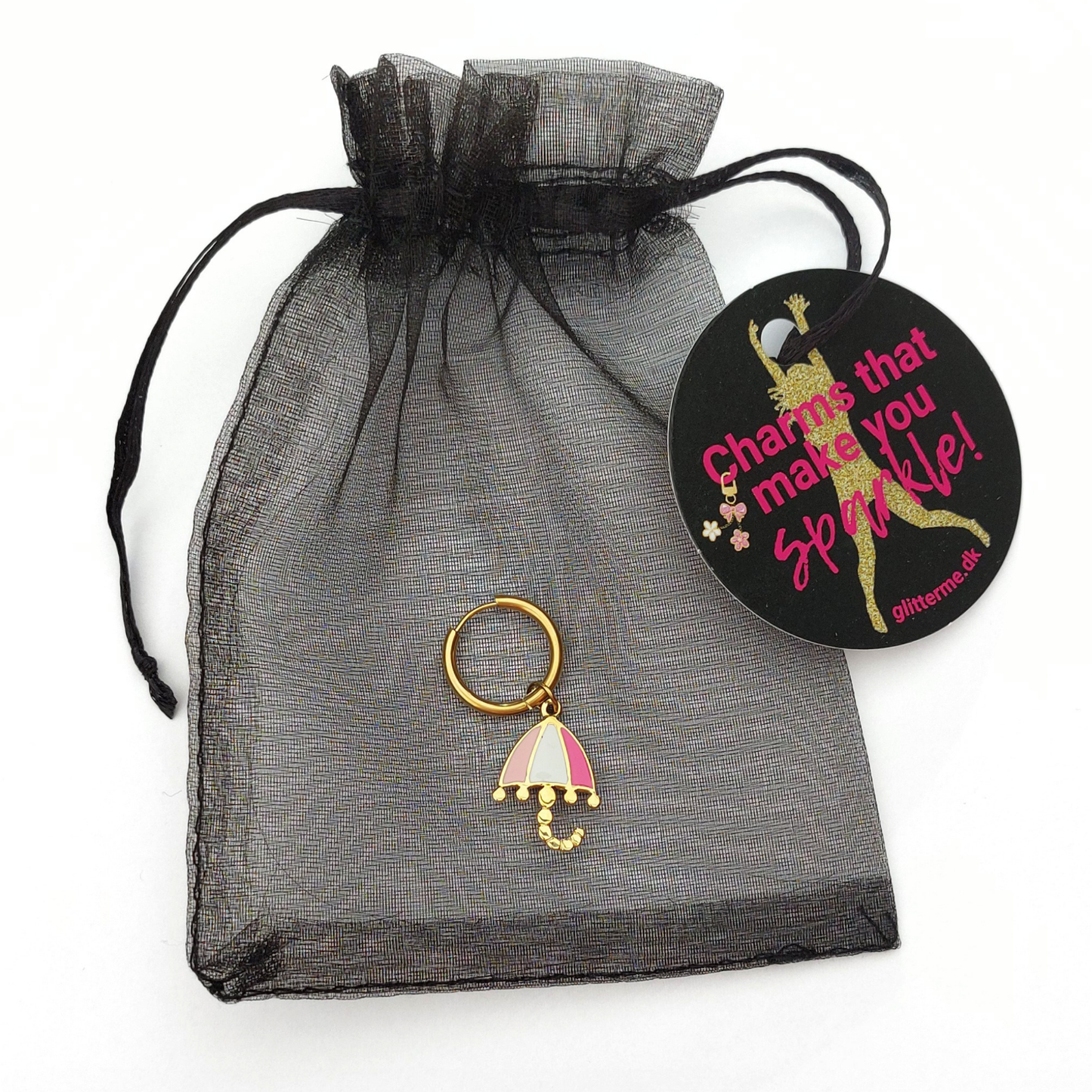 Charms - 1 pcs. Umbrella - Gold