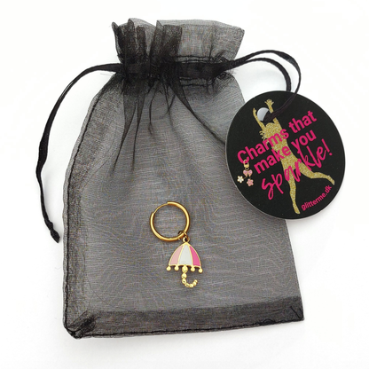 Charms - 1 pcs. Umbrella - Gold