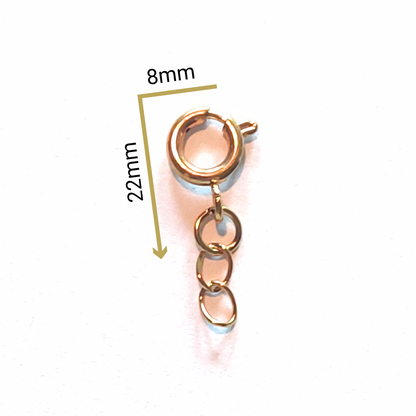 Clasp - 1 pc. - gold or stainless steel