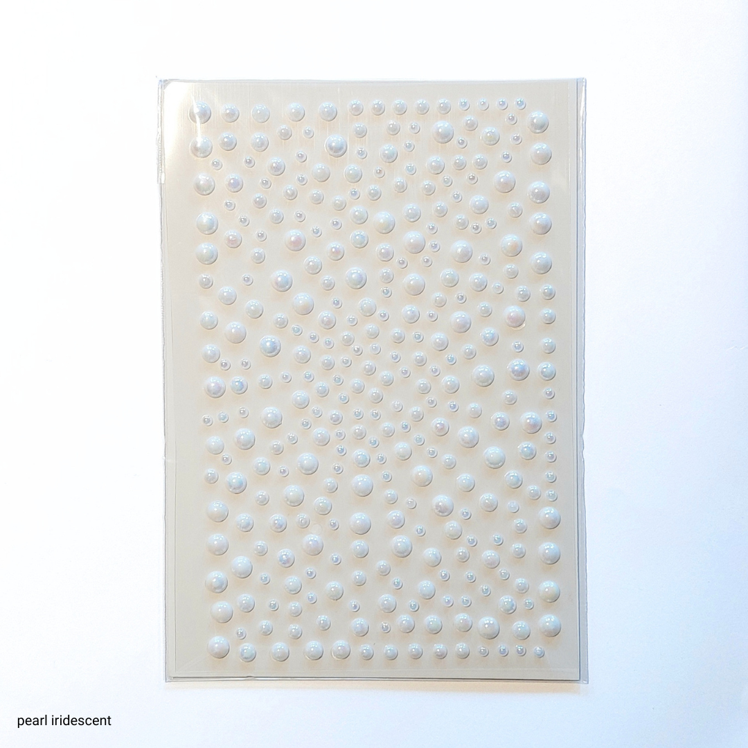 Ansigts- & Hårsmykker - Perler (selvklæbende) - Pearl iridescent