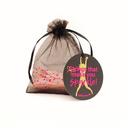 Shoelaces - Ice cream Sprinkles Pink - Flat - 120 cm