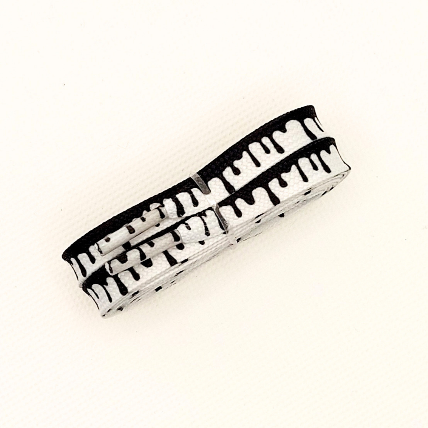 Shoelaces - Ice cream Black/White - Flat - 120 cm