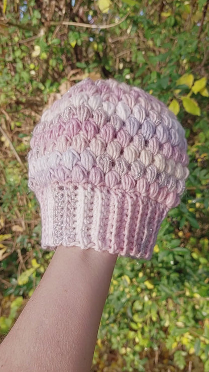 Vinterhue - Unicorn m. glimmer (Kids size)