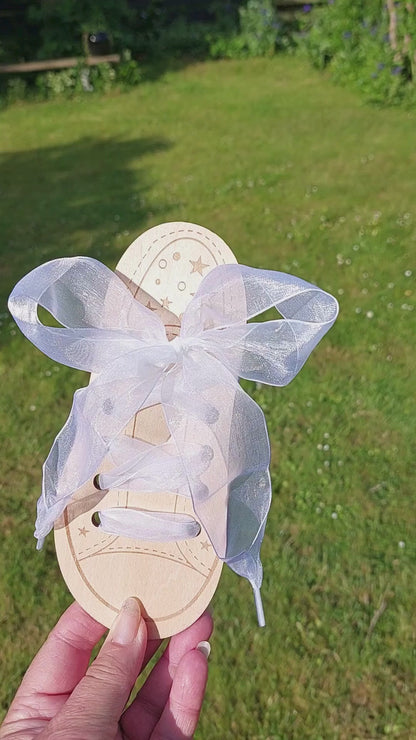 Snørebånd - Organza - Hvid - 120 cm