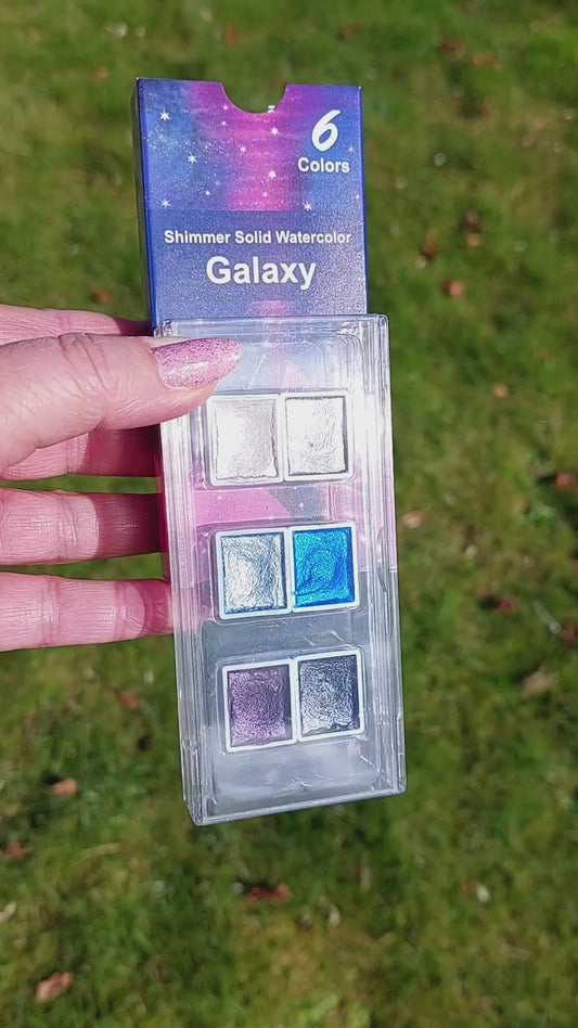 Akvarelfarver - Galaxy - 6 farver