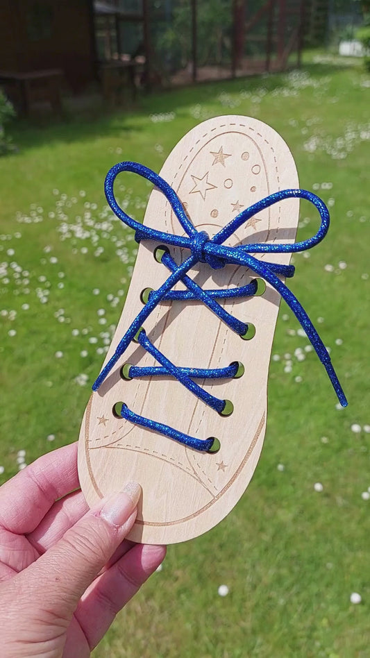 Shoelaces - Glitter Cobalt Blue - Round - 114 cm