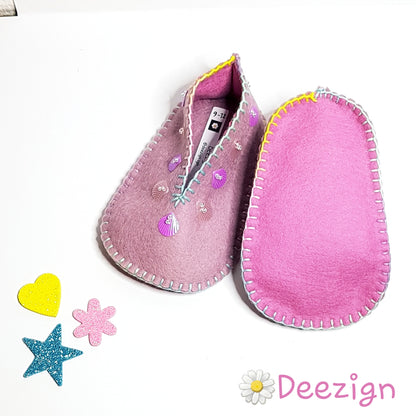 MYSTICAL MERMAID - Baby Slippers (9-12 mths)