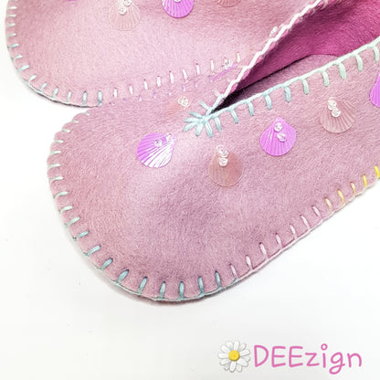 MYSTICAL MERMAID - Baby Slippers (9-12 mths)