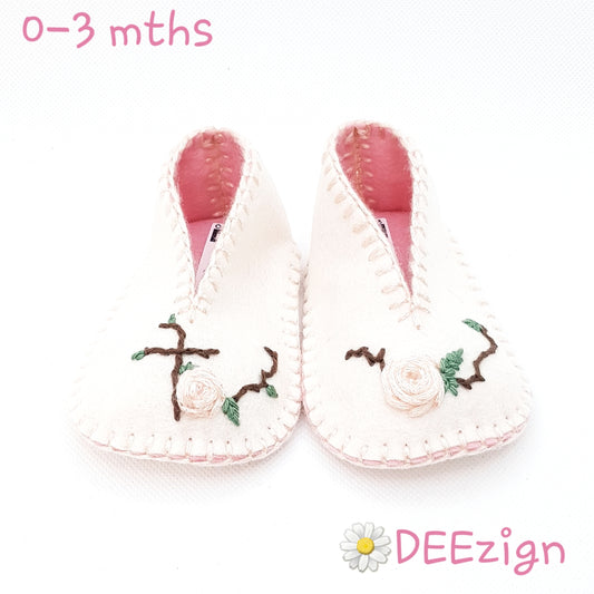 PRECIOUS PINK - Baby Slippers (0-3 mths)