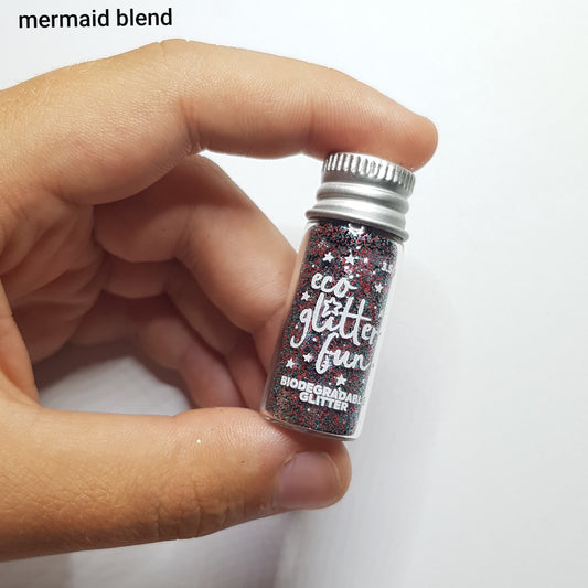 Eco Glitter Fun - 4ml/3.5g Mermaid Blend - Bionedbrydelig Glitter