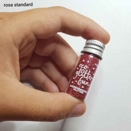 Eco Glitter Fun - 4ml/3.5g Rosa Standard - Pink Bionedbrydelig Glitter