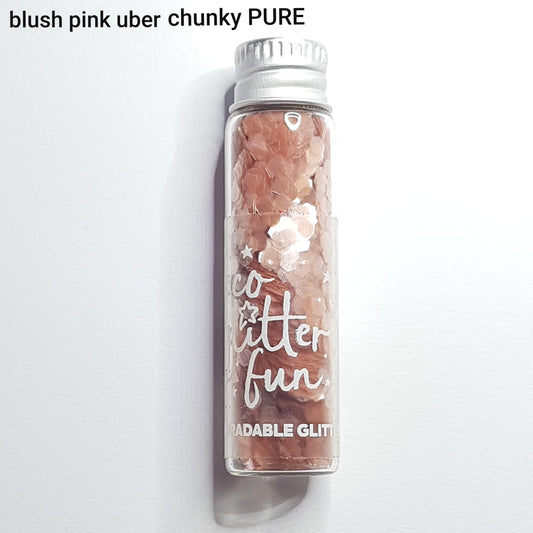Eco Glitter Fun - 4g Blush Pink Uber Chunky Bioglitter® PURE
