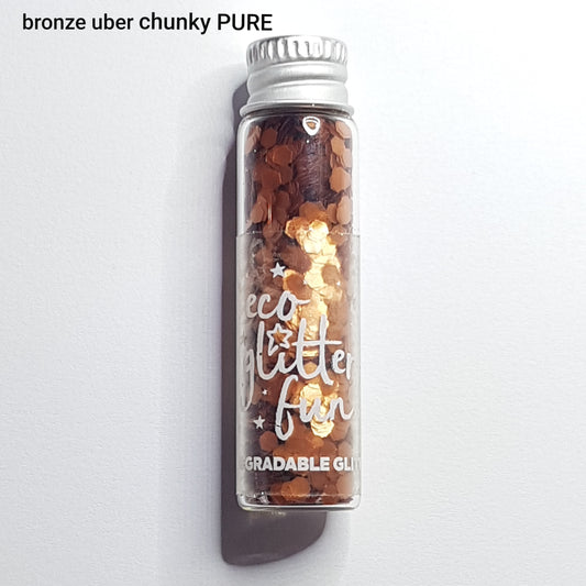 Eco Glitter Fun - 4g Bronze Uber Chunky Bioglitter® PURE - 100% Bionedbrydelig Glitter
