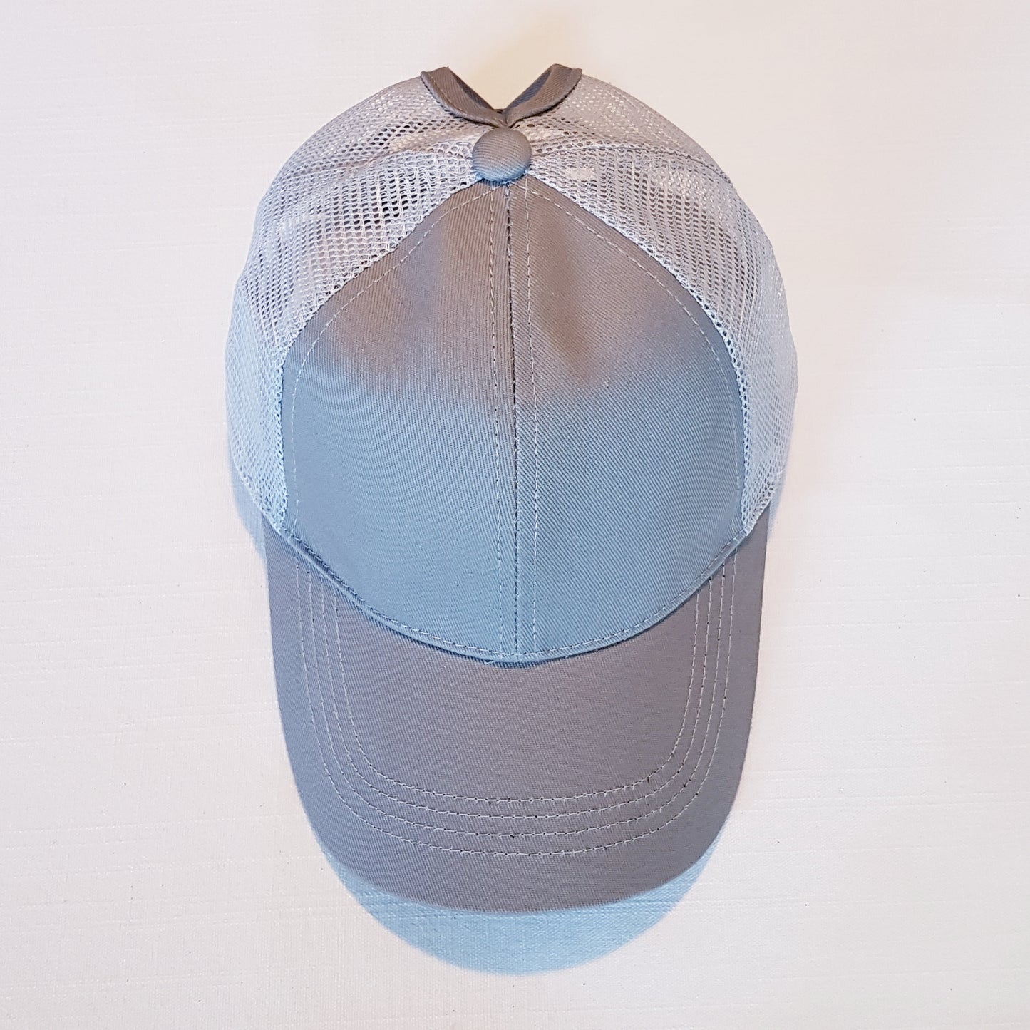 Ponytail Cap - Light Grey