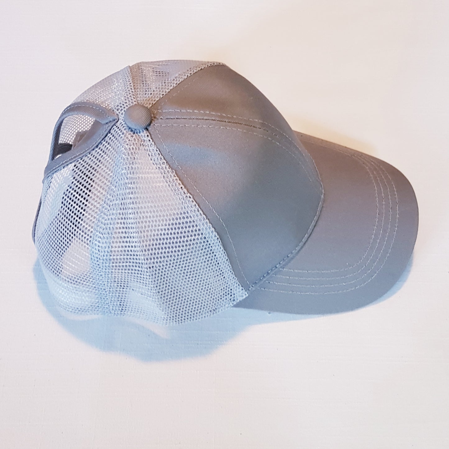 Ponytail Cap - Light Grey