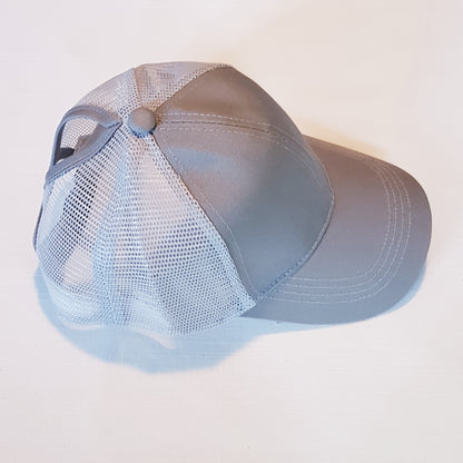 Ponytail Cap - Light Grey