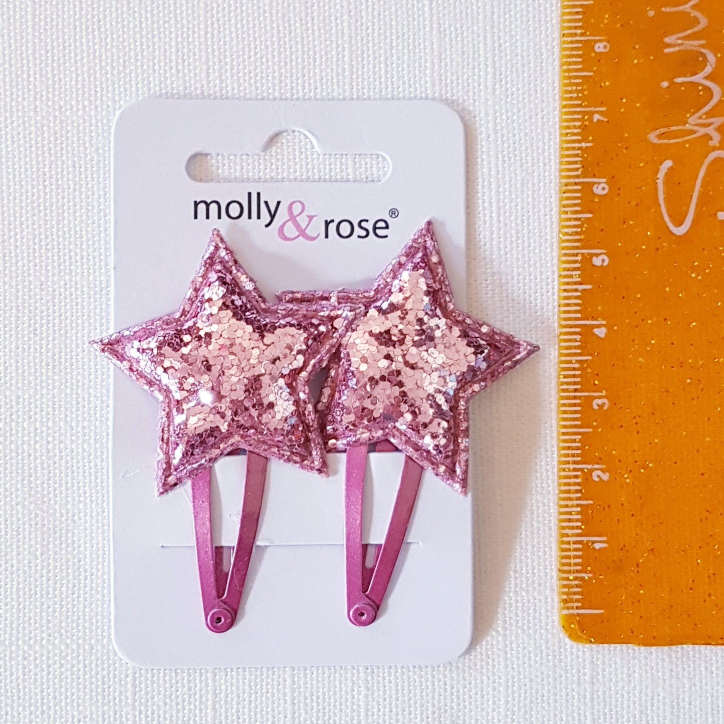 Molly & Rose - Hair clips 2 pcs. - Star Chunky Glitter