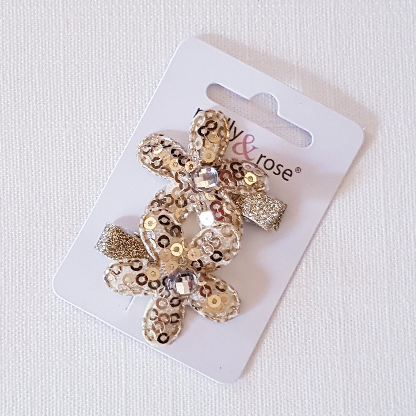 Molly & Rose - Hair clips 2 pcs. - Daisy Sequin