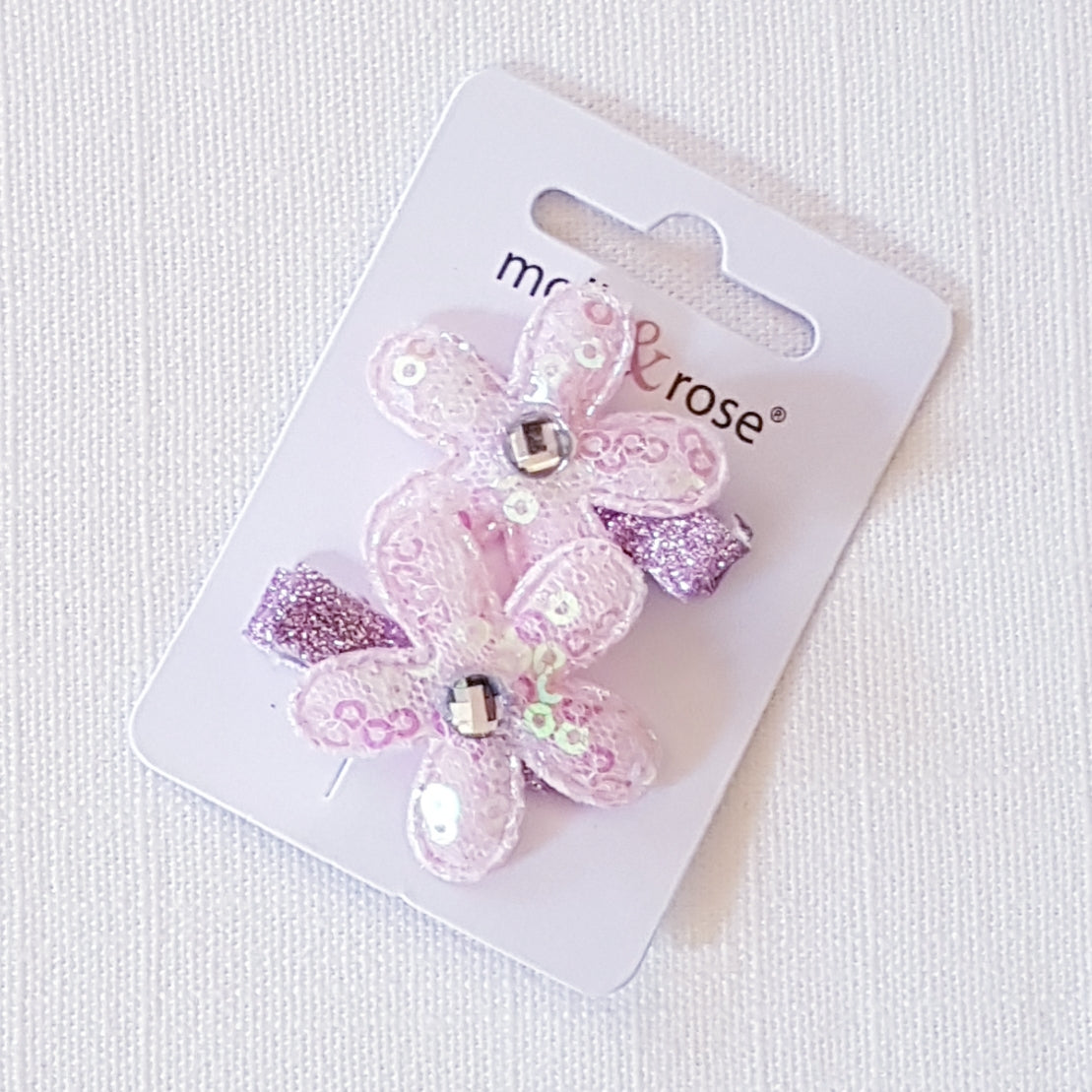 Molly & Rose - Hair clips 2 pcs. - Daisy Sequin