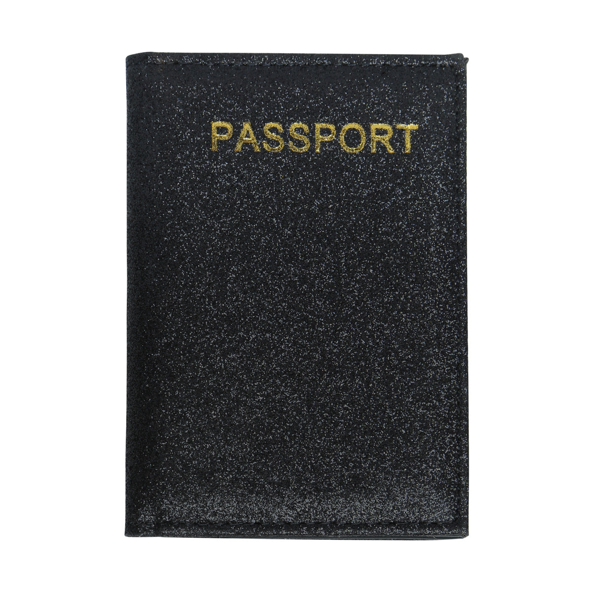 Passport Cover - Glitter Black