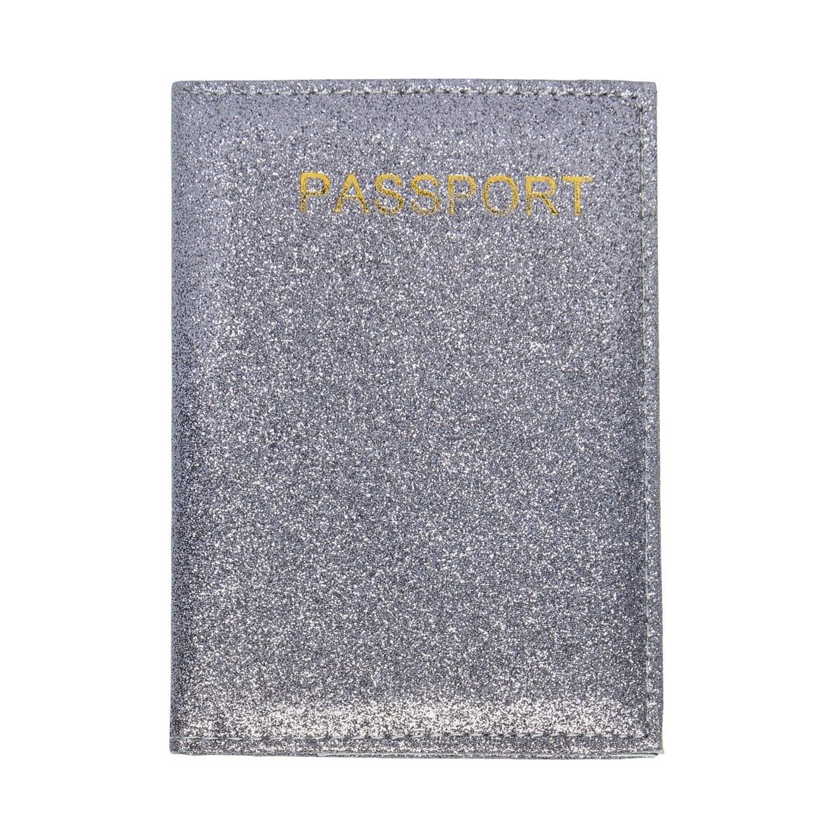 Passport Cover - Glitter Silver