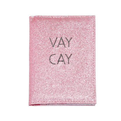 Passport Cover - VAYCAY - Glitter Pink
