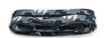 Shoelaces - Camo - Grey - Flat - 100 cm