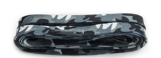 Snørebånd - Camo - Grå - Flad - 100 cm