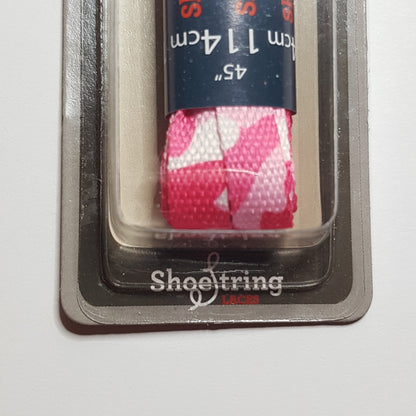 Shoelaces - Camo - Pink - Flat - 114 cm