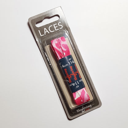 Shoelaces - Camo - Pink - Flat - 114 cm