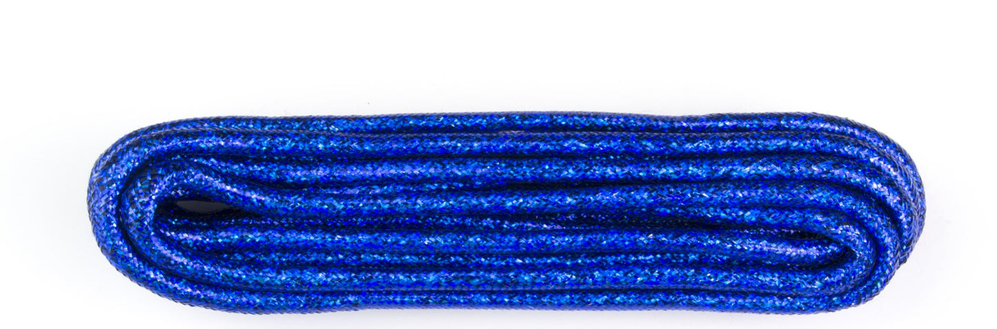Shoelaces - Glitter Cobalt Blue - Round - 114 cm