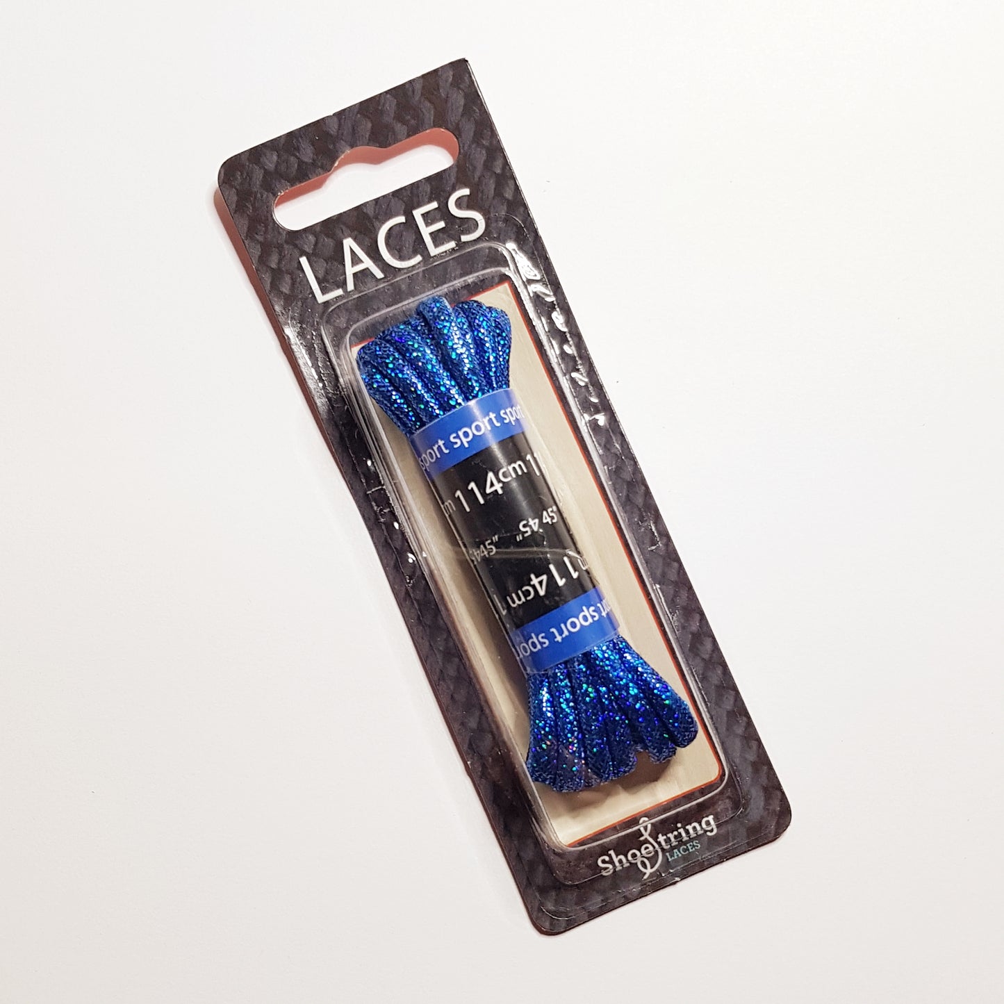 Shoelaces - Glitter Cobalt Blue - Round - 114 cm