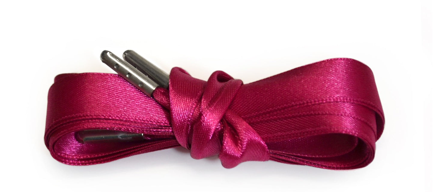 Shoelaces - Silk Ribbon - Hot Pink - 120 cm