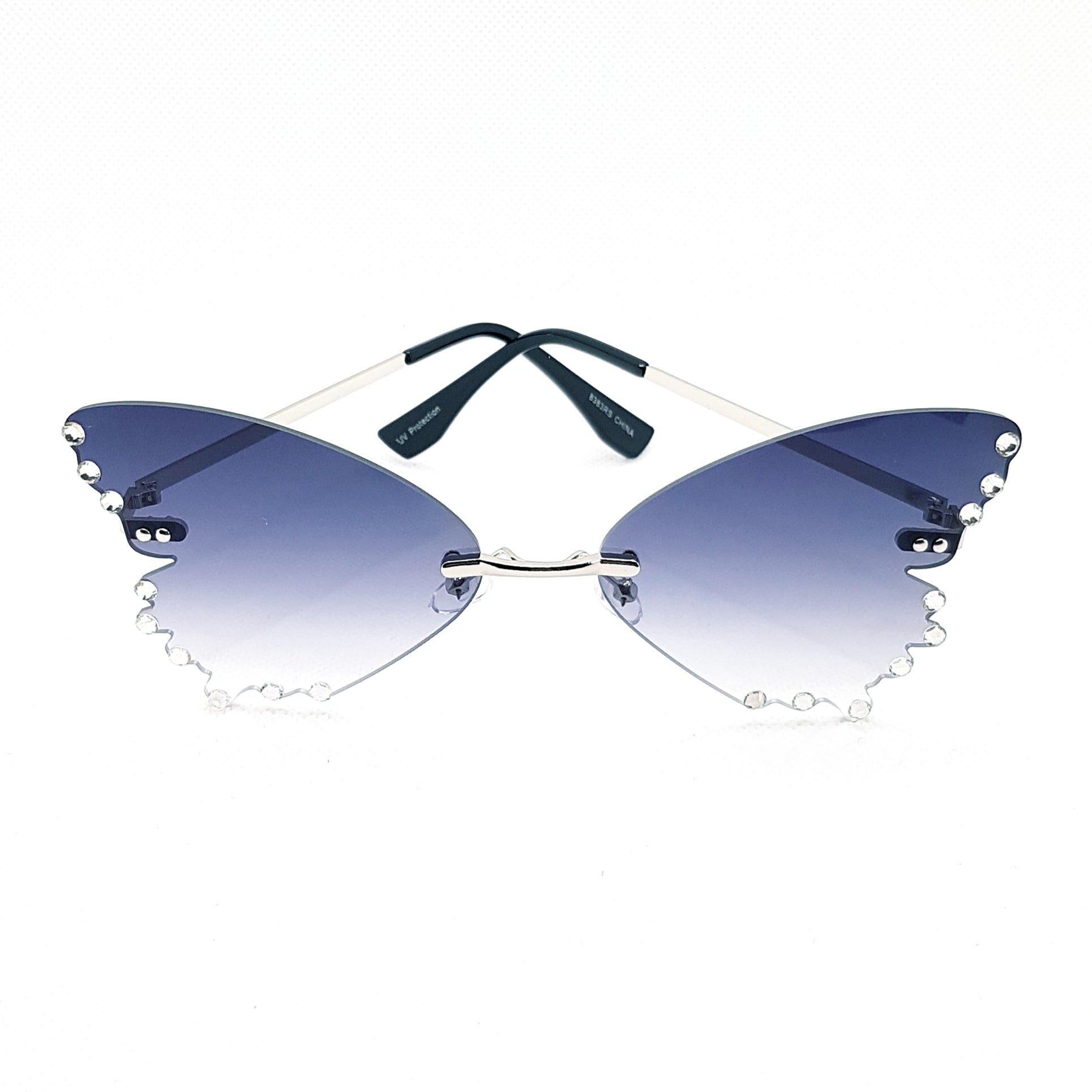 kande locker klodset Solbriller - Sommerfulg med krystaller | Glitter Me DK