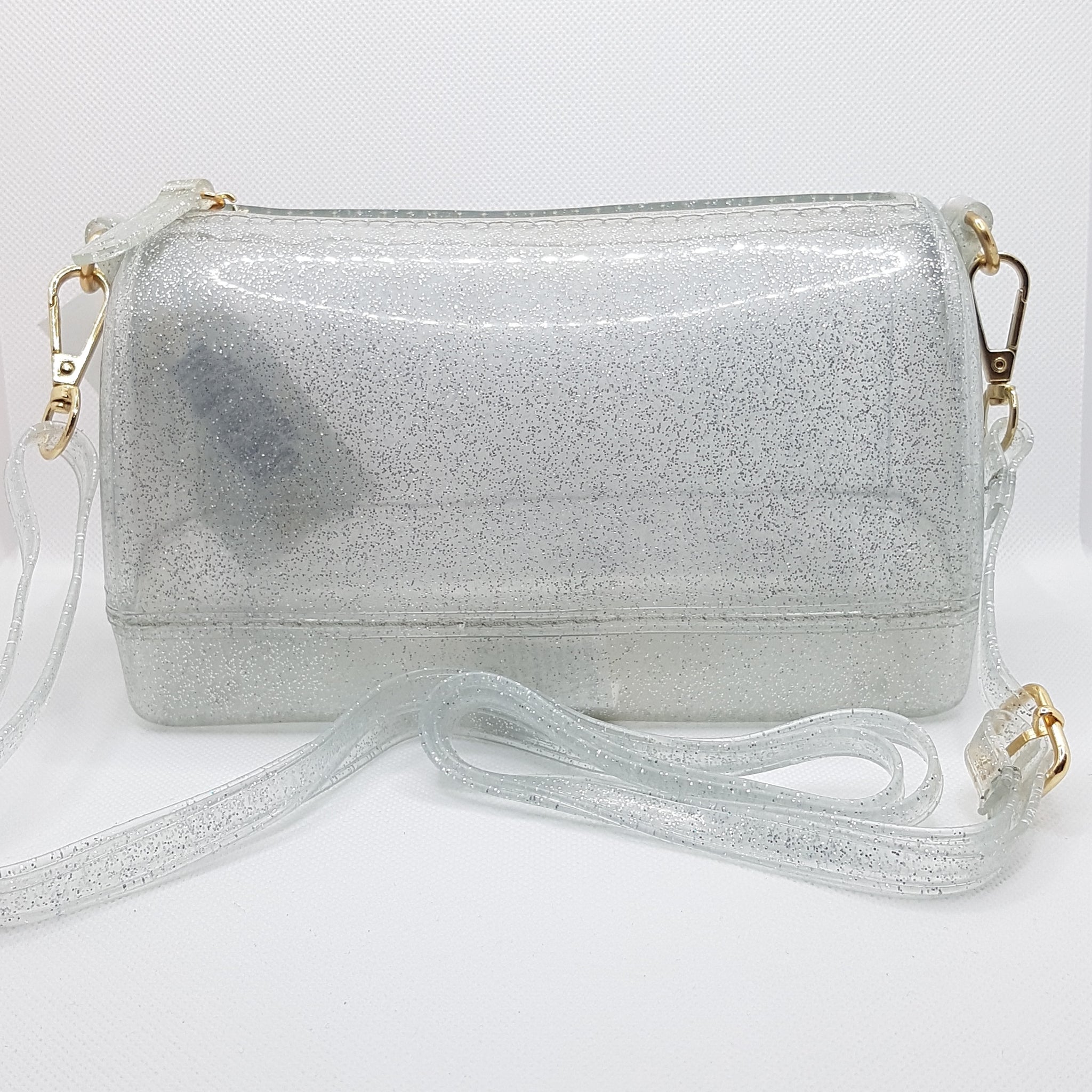 Tjen grit ekstensivt Taske - Jelly Glimmer - Transparent | Glitter Me DK